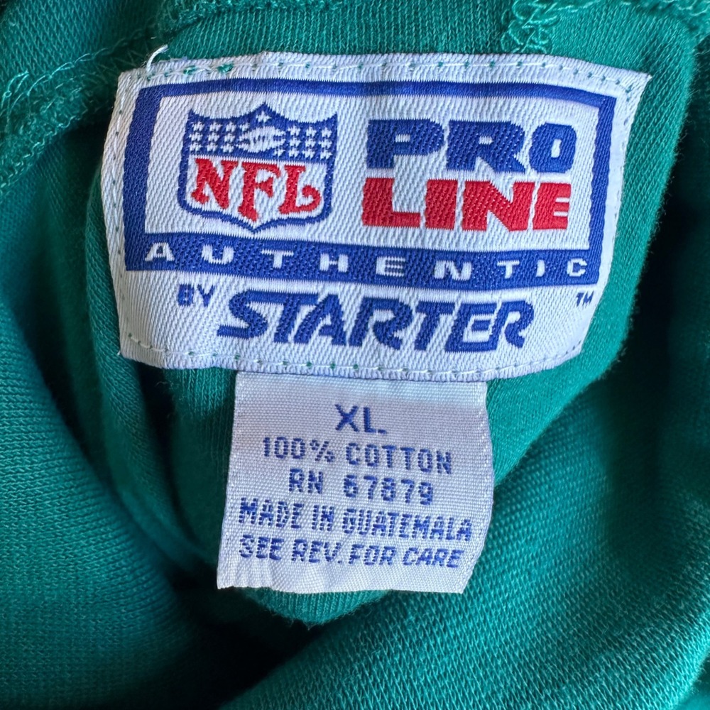 Vintage Miami Dolphins Starter Turtleneck Shirt Mens XL Aqua NFL Pro Line Cotton - Picture 6 of 7